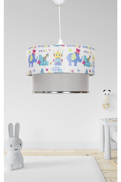 EvLight Elephant Children's Room Pendant Chandelier/chrome