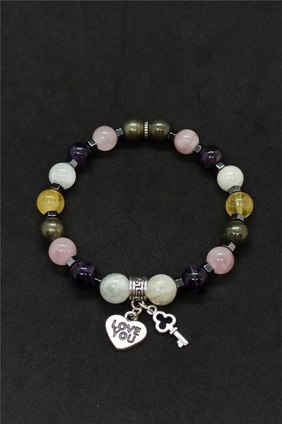 Proff Professional Moonstone Pyrite Bracelet