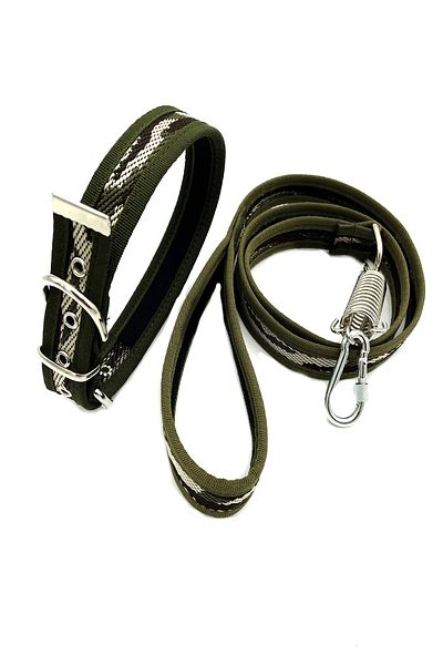 Tasma Market Military Camouflage Dog Collar and Dog Walking Set