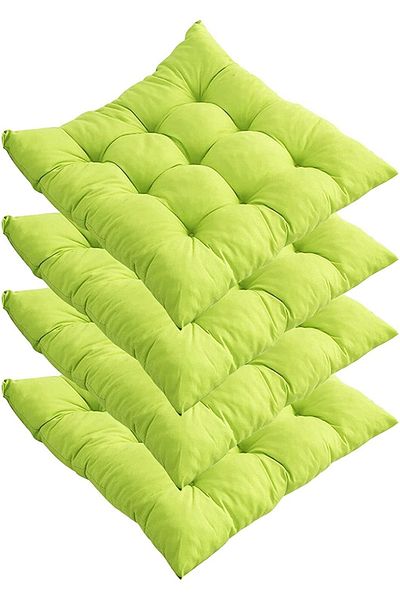 Çınar Reklam & Dış Ticaret Chair Cushion Set of 4 Pistachio Green