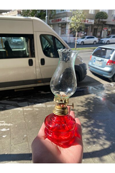 MUTLU ANTİKA Dekoratif Nostaljik Küçük Boy Gaz Lambası