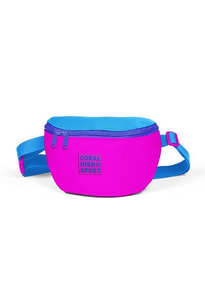 Coral High Sport Pink Blue Waist Bag 22617
