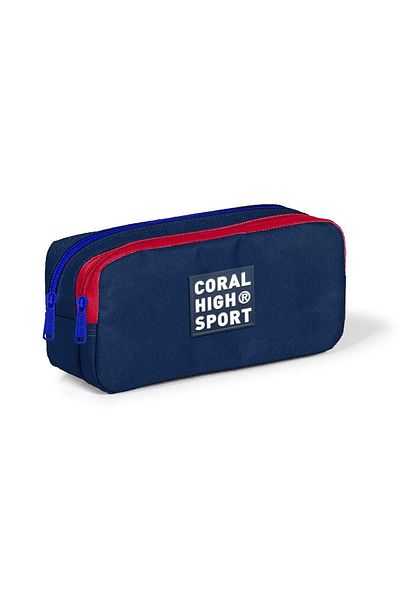 Coral High Sport Navy Blue Red Τσάντα στυλό δύο τμημάτων 22275