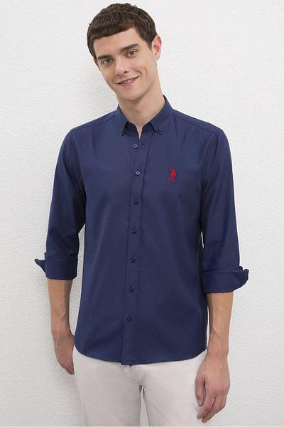 U.S. Polo Assn. Мъжка риза - тъмносиня