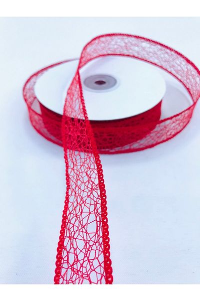 Hobigram Decoration Ribbon Packaging Material Red Net Ribbon