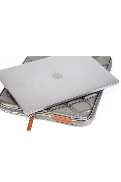 FCSTORE حقيبة حمل للكمبيوتر المحمول Macbook Air Pro باللون الرمادي مقاس 14 بوصة - 16 بوصة (مع حجرة)/حقيبة حقيبة