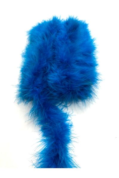 Hobigram Saks Blue Feather Thick 1 Mt – Διακοσμητική κορδέλα, Κομψό Σχέδιο, Γυναικείο Αξεσουάρ – Διακοσμητική Κορδέλα