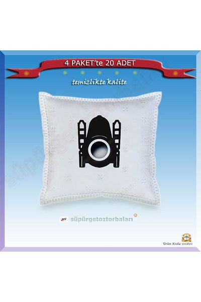 Bosch Bsg 6B111 Logo - 20 Vacuum Cleaner Dust Bags, 200620