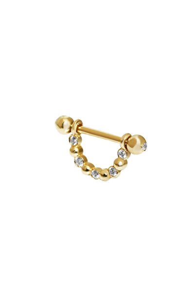barika Altın Burun Hızması Ve Helix Piercing