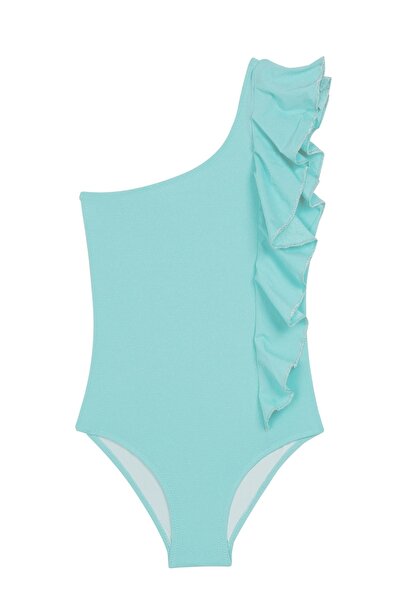 AQUELLA Παιδικό Ασύμμετρο Μαγιό με Γκλίτερ