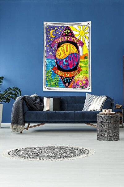 on the clouds Multirenk Live And Love By Sun Stain Resistant Velvet Fabric Wall Cover Wall Carpet Tapestry