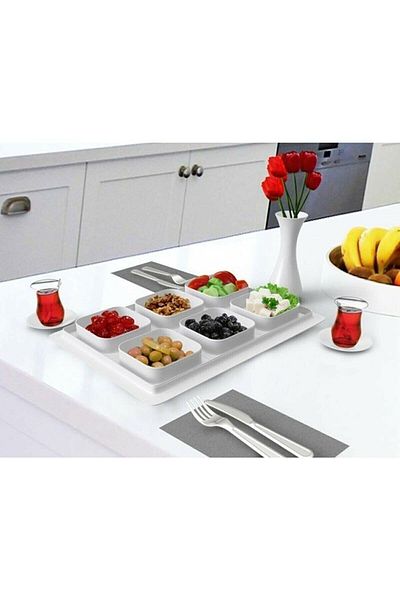 OMAK Breakfast Set 6 Compartments 13 Pieces Breakfast Set