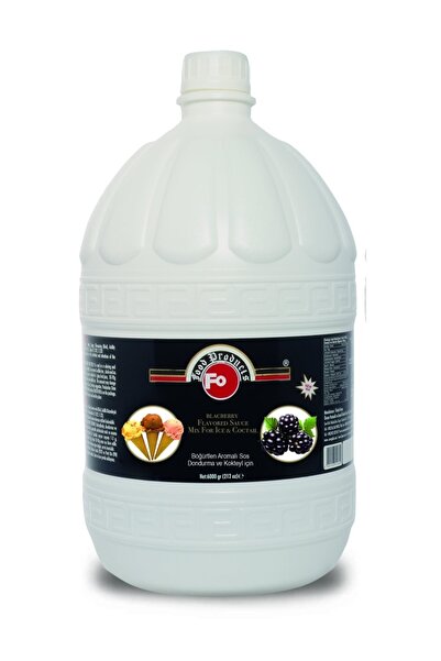 FO Böğürtlen Aromalı Dondurma Şurubu 6 Kg