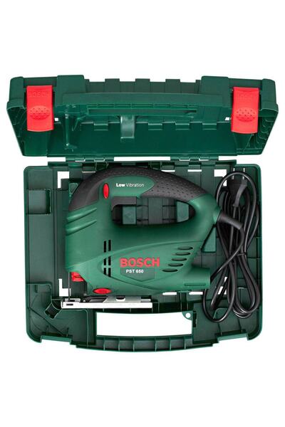 Bosch Pst 650 Dekupaj Testere Makinası Dekopaj + 5 Adet T101 Ao Ahşap Testere Bıçağı Temiz Kesim