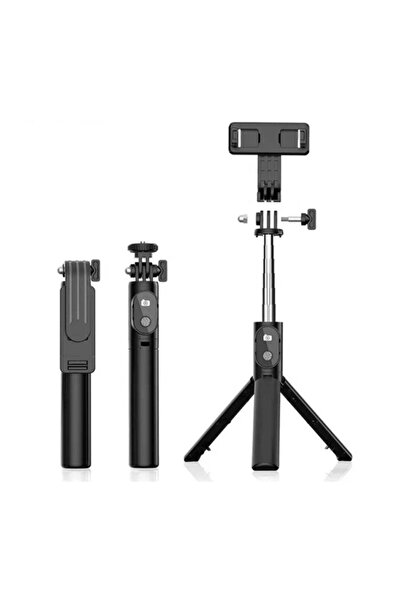 teknosepetim P20s Katlanabilir Uzatılabilir Selfi Çubuğu Uzaktan Kumandalı Tr...