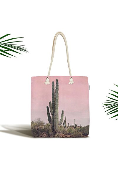 Realhomes Ретро сумочка через плече з цифровим принтом у вигляді кактуса та б...