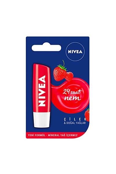 NIVEA كريم العناية بالشفاه بالفراولة