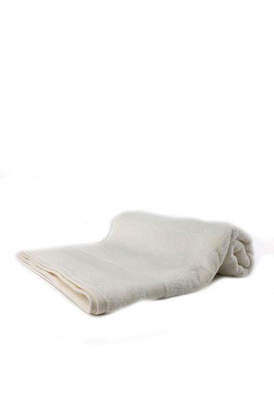 Taka Fabrics Wave 100% Cotton Bath Towel Size 70x140 Cm, Ecru