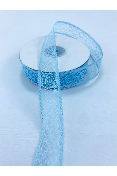 Hobigram Baby Blue Network Ribbon 5 Yards Υλικό Συσκευασίας Κορδέλα Διακόσμησης – Κορδέλα, Κομψό Σχέδιο
