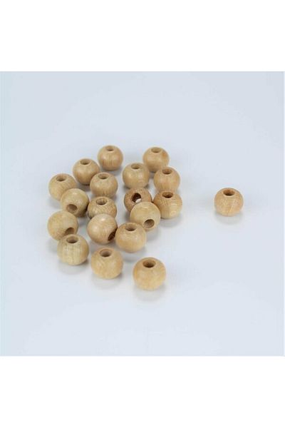 Hobigram Ξύλινες χάντρες κρέμα χρώματος 17 mm 1 πακέτο 100 γραμμάρια – χάντρες, κομψό σχέδιο, γυναικείο αξεσουάρ – χάντρες
