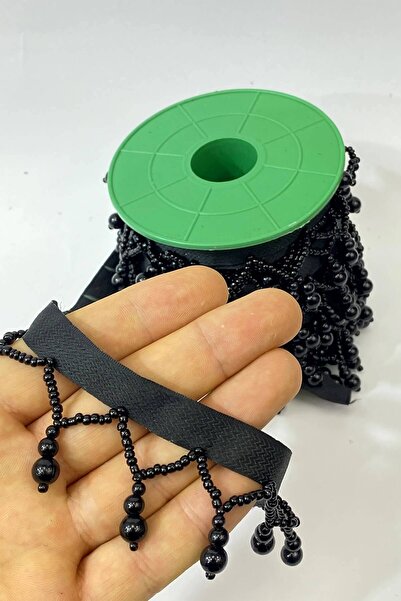 Hobigram Dekoratif Şerit Inci Boncuk Işlemeli Saçak Şerit 1 Mt – Dekoratif Şerit