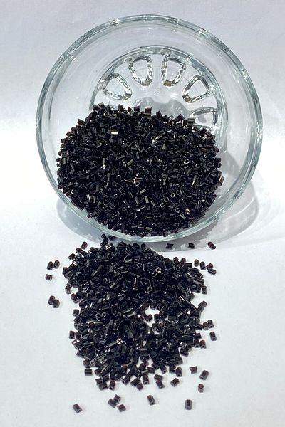 Hobigram Black Cutout Beads 1 Pack 50 Grams – Beads, Stylish Design, Women's Accessory – Beads