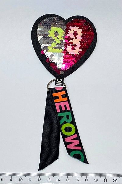 Hobigram Απλίκα τοίχου Hero Sequin Written – Διακοσμητική λωρίδα, κομψό σχέδιο, γυναικείο αξεσουάρ
