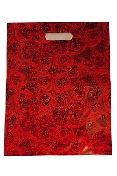 KENT El Geçme Sedef Poşet Gül Baskılı 30*40 Cm 10 Adet