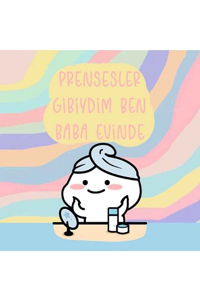by ballı biocotton Humorous Cute Gift Tiny Throw Pillow 28x28 Digital Printing