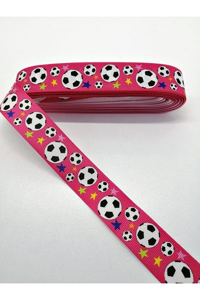 Hobigram Φούξια Μπάλα με σχέδιο Grosgrain Κορδέλα 2,5 cm 1 μέτρο – Κορδέλα, Κομψό Σχέδιο, Γυναικείο Αξεσουάρ – Κορδέλα