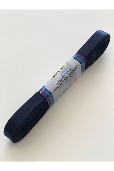 Hobigram Navy Blue Satin Ribbon 1 cm – Ειδικό σχέδιο, Αξεσουάρ, Ποιοτική Παραγωγή, Στυλ που τραβάει τα βλέμματα – Κορδέλα – K