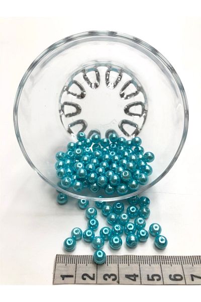 Hobigram Blue Glass Pearl Beads 6 Mm Ibc-1075 – Διακοσμητική κορδέλα, Κομψό Σχέδιο, Γυναικείο Αξεσουάρ – Διακοσμητική κορδέλα