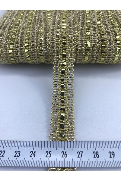Hobigram 5 Meters for Gold Detailed Decorative Ribbon Packaging Ornament Edge Ornament – Decorative Ribbon