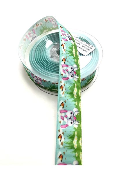 Hobigram Κορδέλα Grosgrain με σχέδιο κουνελιού 2,5 cm – Κορδέλα, Κομψό Σχέδιο, Γυναικείο Αξεσουάρ – Κορδέλα