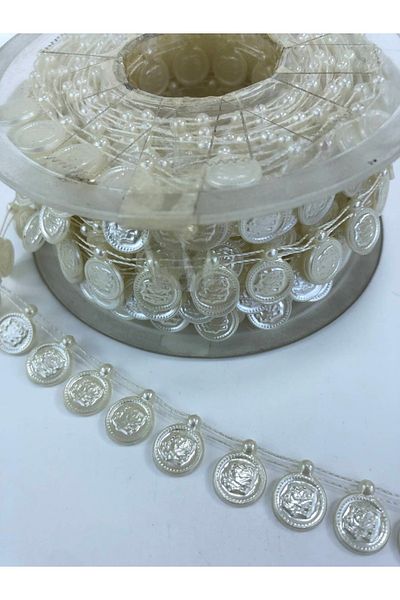Hobigram Κρεμ Rose Stripe Beads – Ειδικό Σχέδιο, Αξεσουάρ, Ποιοτική Παραγωγή, Στυλ που τραβάει τα βλέμματα – Χάντρες – Χάντρες