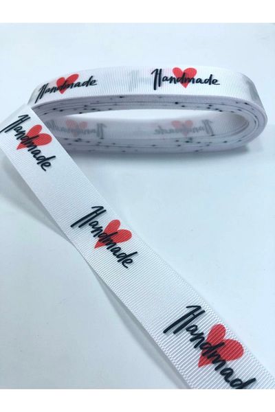 Hobigram Hanmade Written Heart Pattern Grosgrain Κορδέλα – Κορδέλα, Κομψό Σχέδιο, Γυναικείο Αξεσουάρ – Κορδέλα