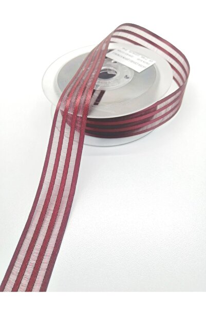 Hobigram Corded Satin Striped Chiffon Ribbon 2,5 cm 3 Yards – Κορδέλα, Κομψό Σχέδιο, Γυναικείο Αξεσουάρ – Κορδέλα