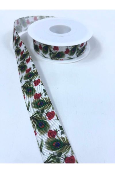 Hobigram Κορδέλα Grosgrain με μοτίβο μπορντό τριαντάφυλλο – Προσαρμοσμένο σχέδιο, αξεσουάρ, ποιοτική παραγωγή, εντυπωσιακό στυλ – Κορδέλα