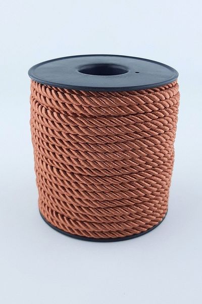 Hobigram Κορδόνι σε χρώμα πλακιδίου 3 mm 10 Mt – Σχοινί πλεξίματος, κομψό σχέδιο, γυναικείο αξεσουάρ – Σχοινί πλεξίματος