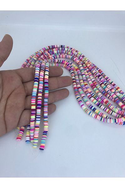 Hobigram Ανοιχτό ροζ πολύχρωμες χάντρες ζύμης Fimo – Ειδικό σχέδιο, αξεσουάρ, ποιοτική παραγωγή, λαμπερό στυλ –