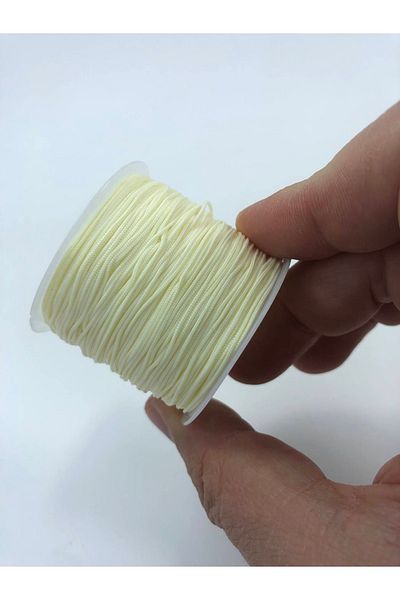 Hobigram Κρέμα 1ης ποιότητας Parachute String (10 METER) – Χάντρες, Κομψό Σχέδιο, Γυναικείο Αξεσουάρ – Χάντρες – Χάντρες