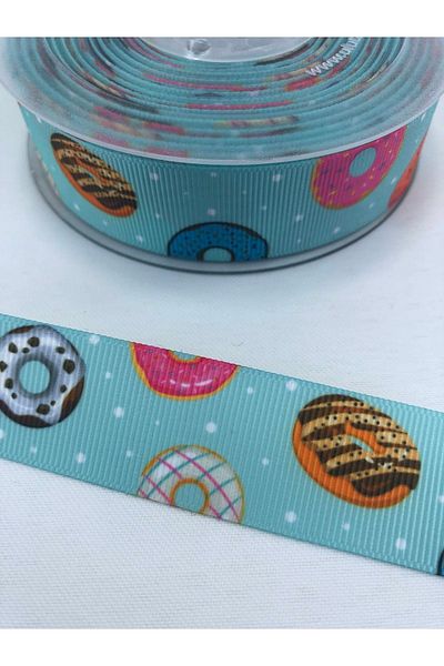 Hobigram Water Green Donet Pattern Grosgrain Κορδέλα – Προσαρμοσμένο σχέδιο, Αξεσουάρ, Ποιοτική Παραγωγή, Εντυπωσιακό Στυλ –