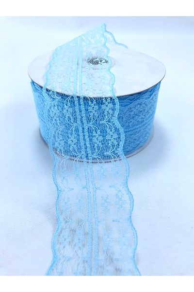 Hobigram Baby Blue Lace Ribbon 3 Yards – Διακοσμητική κορδέλα, Κομψό Σχέδιο, Γυναικείο Αξεσουάρ