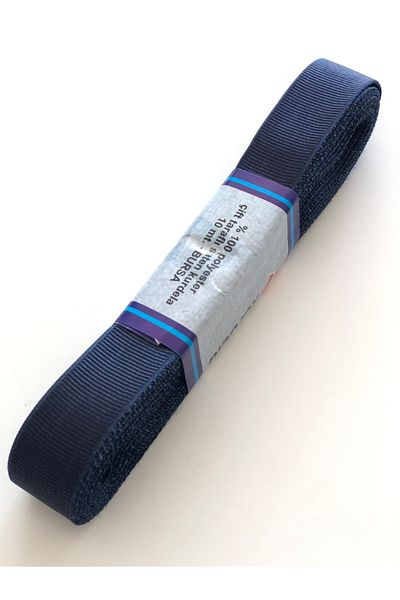 Hobigram Navy Blue Grosgrain Ribbon 2 Cm 10 Mt-gkc2-1000 – Διακοσμητική κορδέλα, Κομψό Σχέδιο, Γυναικείο Αξεσουάρ – Dek
