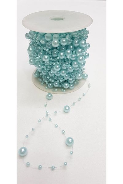 Hobigram Petrol Blue Fringed Misina Pearl 20 μέτρα – Χάντρες, Κομψό Σχέδιο, Γυναικείο Αξεσουάρ – Χάντρες