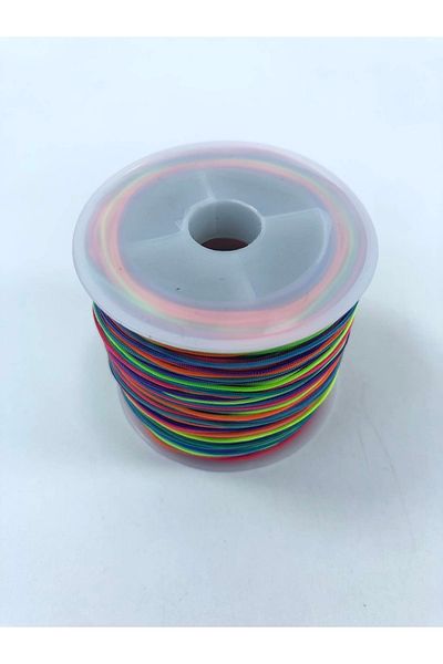 Hobigram Frânghie de parașută de prima calitate (5 METRI) Colorată – Mărgele, Design elegant, Accesoriu pentru femei – Mărgele