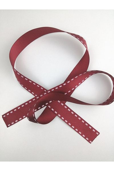 Hobigram Τυπωμένη κορδέλα με μοτίβο κόκκινης γραμμής – Προσαρμοσμένο σχέδιο, αξεσουάρ, ποιοτική παραγωγή, λαμπερό στυλ – K