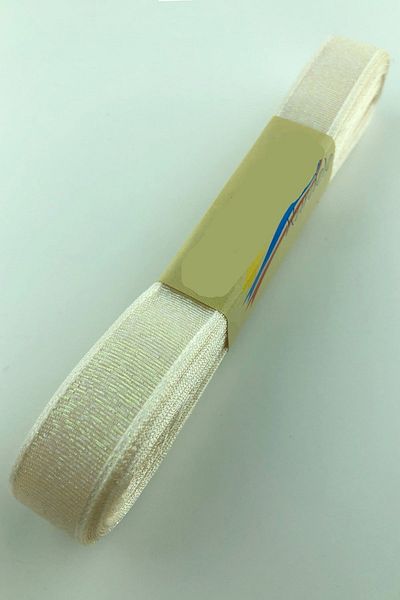 Hobigram Κορδέλα Κρέμα Glitter 1,5 cm – Ειδικό Σχέδιο, Αξεσουάρ, Ποιοτική Παραγωγή, Στυλ που τραβάει τα βλέμματα – Κορδέλα – Παρτίδα