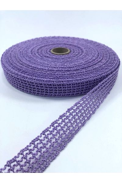 Hobigram Panglică din plasă liliac 5 metri – Panglică, Design elegant, Accesoriu pentru femei – Panglică