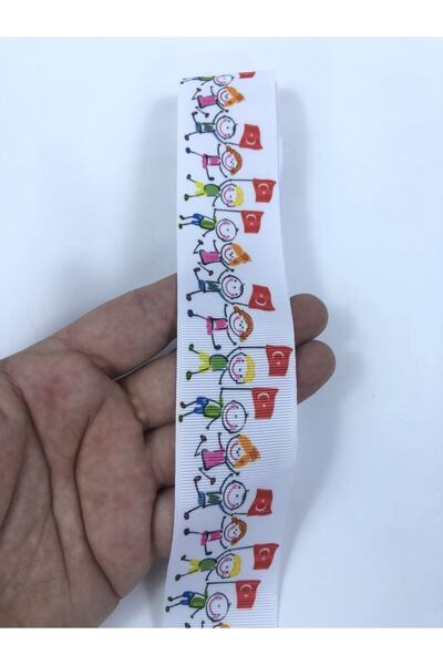 Hobigram Flag Kids 23 April Grosgrain Ribbon Η τιμή είναι για 1 μέτρο – Κορδέλα, Κομψό Σχέδιο, Γυναικείο Αξεσουάρ